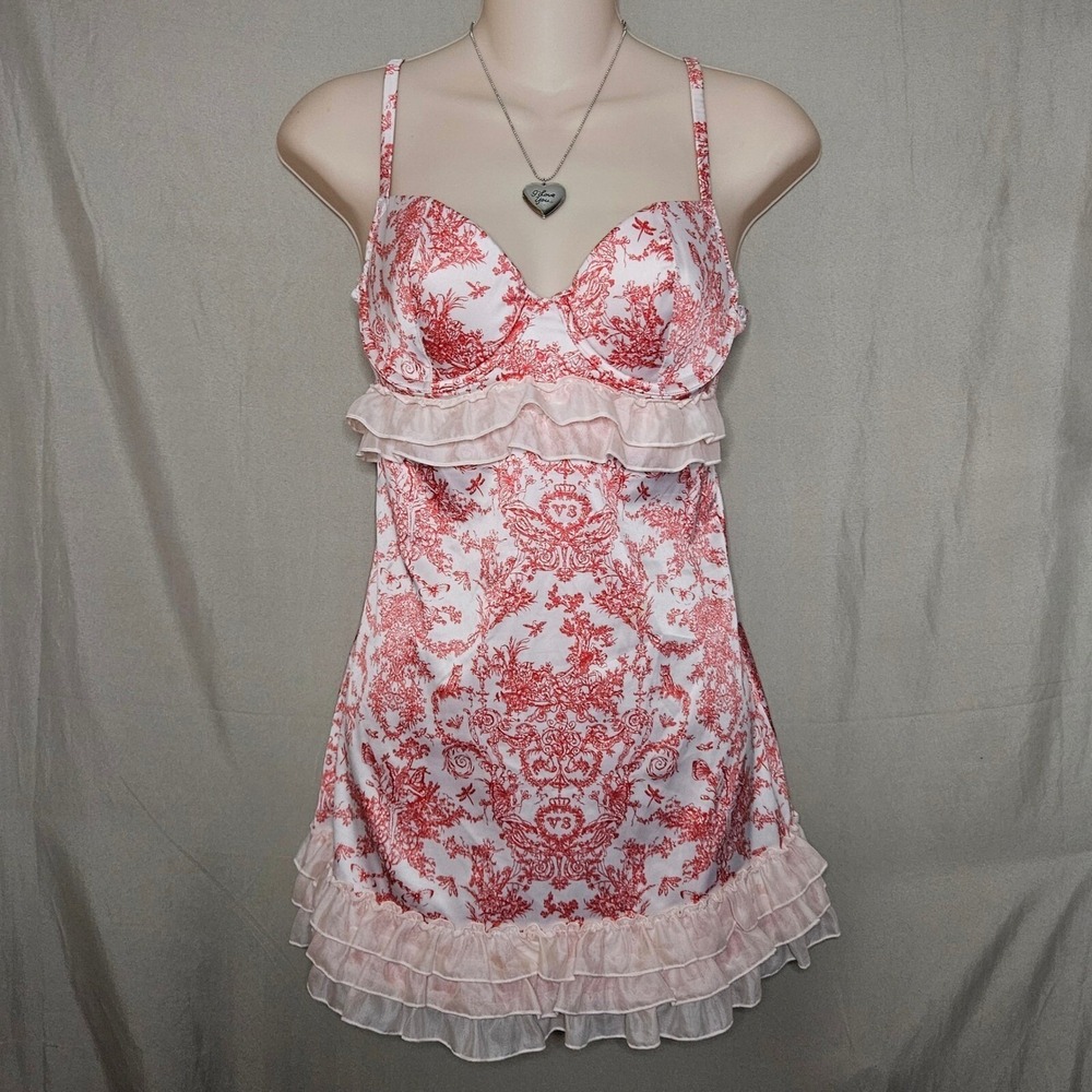 Victoria's Secret Lingerie Toile de Jouy Bustier Corset Lingerie